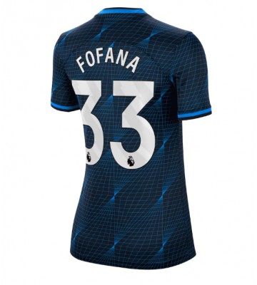 Chelsea Wesley Fofana #33 Koszulka Wyjazdowych Kobiety 2023-24 Krótki Rękaw